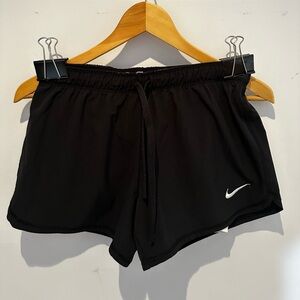 Nike dry-fit running shorts, size XS, black.